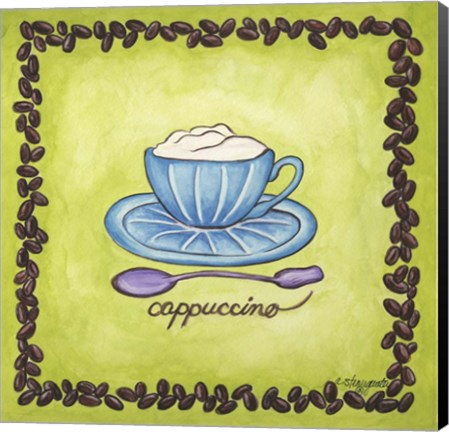 Framed Coffees Cappuccino Print