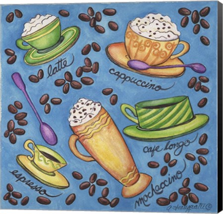 Framed Coffees Collage Print