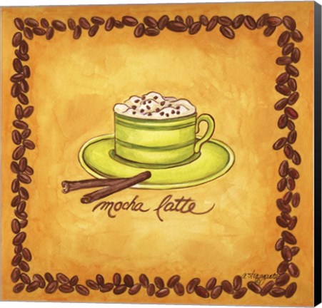 Framed Coffees Mocha Latte Print