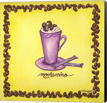 Framed Coffees Mochaccino Print