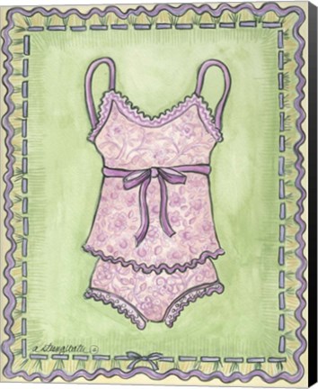 Framed Lingerie Pink Cami Set Print