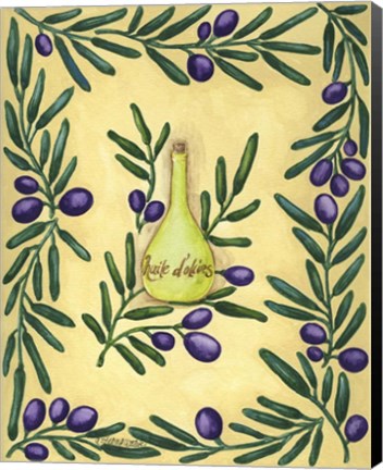 Framed Olive Oil French Print
