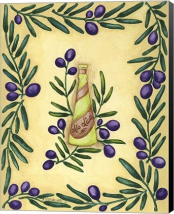 Framed Olive Oil Italian Print