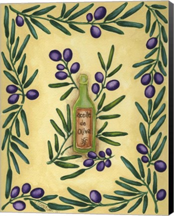 Framed Olive Oil Spanish Print