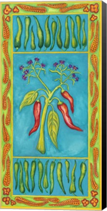 Framed Pepper with Pepper Boarder Print