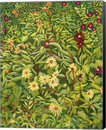 Framed Tapestry Asters Print