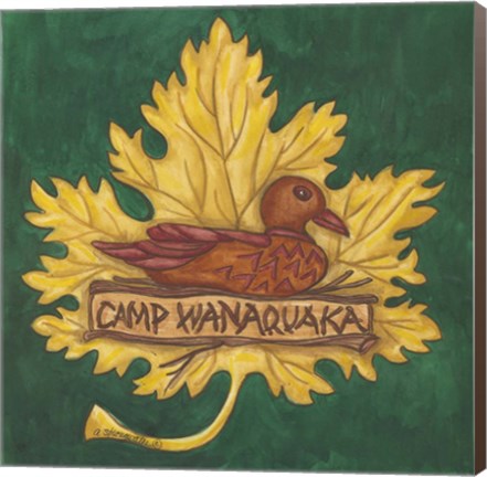 Framed Adirondack Camp Wanaquaka Print