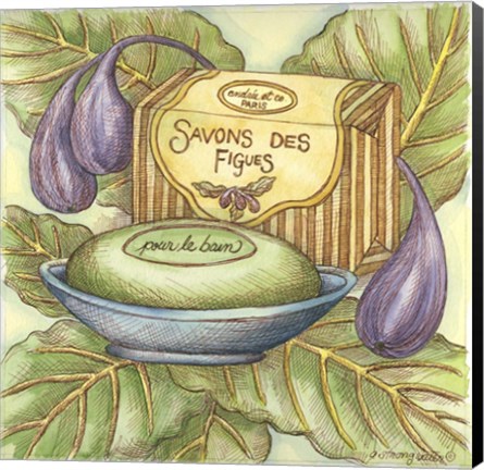 Framed Savons Des Figues Print