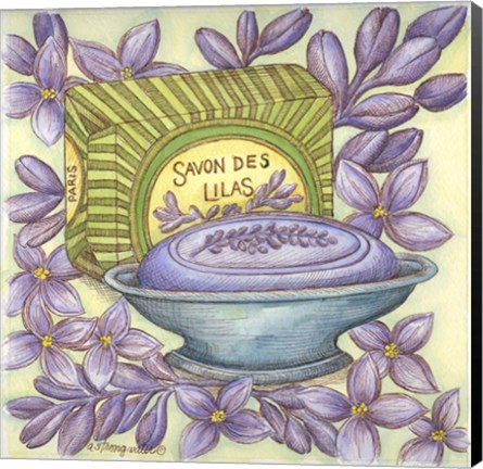 Framed Savons Des Lilas Print