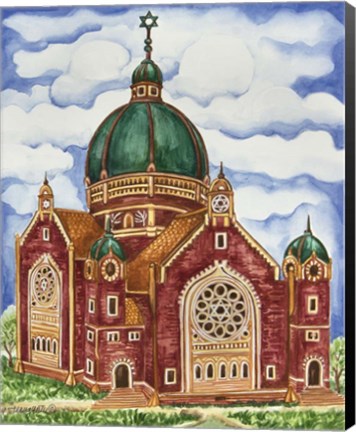 Framed Synagogue Katowice Exterior Print