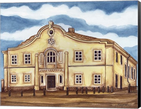 Framed Synagogue Telz Exterior Print