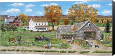 Framed Apple Tree Farm Stand Print
