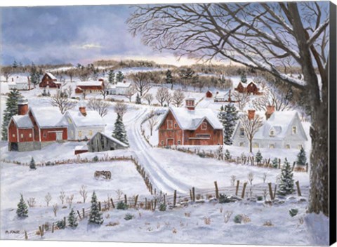 Framed Lonely Hay Rake Print