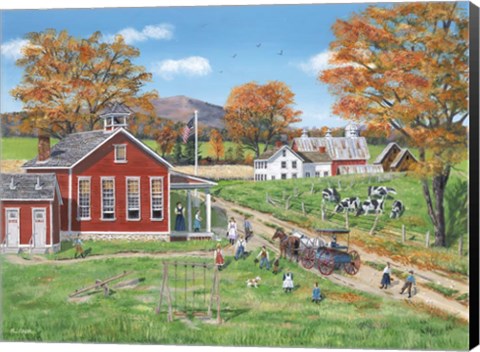 Framed School Days Print