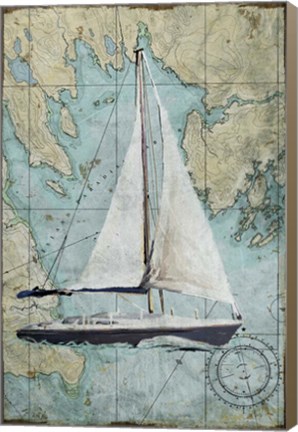 Framed Maritime Sail Print