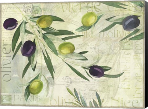 Framed Olives de Nice Print