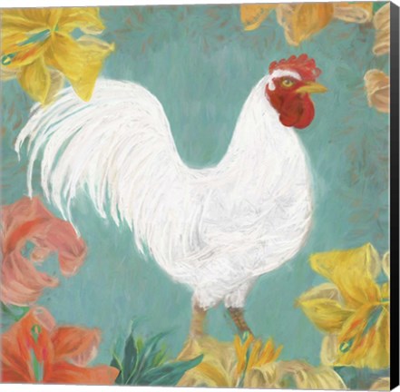 Framed Rooster II Print