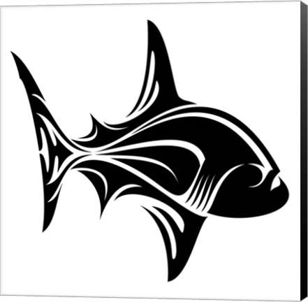 Framed Piranha Shark Print