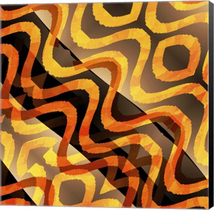 Framed Shimmering Heat Print