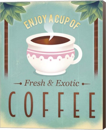 Framed Coffee Exotic Print