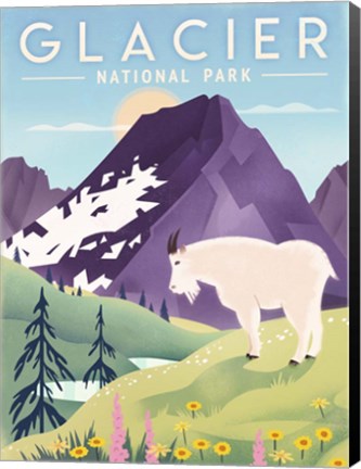 Framed Glacier National Park Print