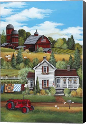 Framed Down on the Farm Print