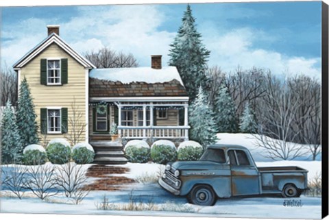 Framed Winter Blues Print