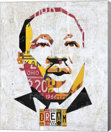Framed Mlk Dream Portrait Print