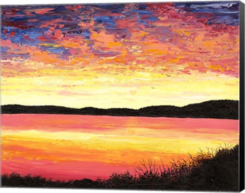 Framed Impressionists Sunset Print
