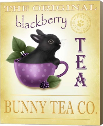 Framed Blackberry Tea Bunny Print