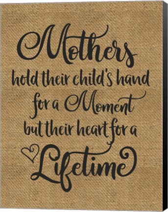 Framed Mothers Hold Hands Print