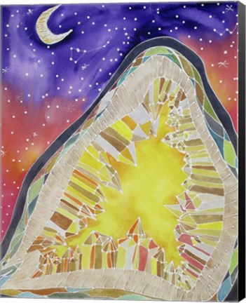 Framed Citrine and Stars Print