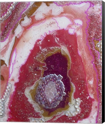 Framed Pink Agate Print