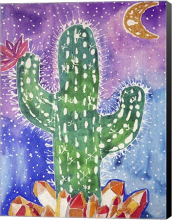 Framed Spirit Quartz Cactus Print