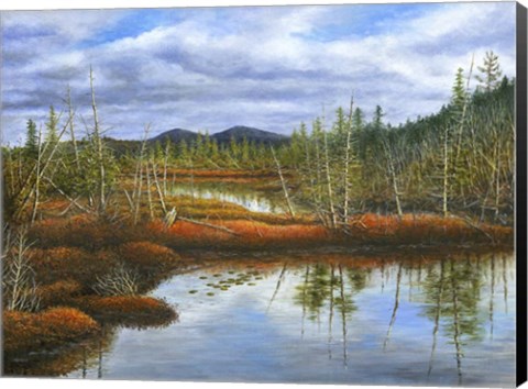 Framed Flames of Fall Print