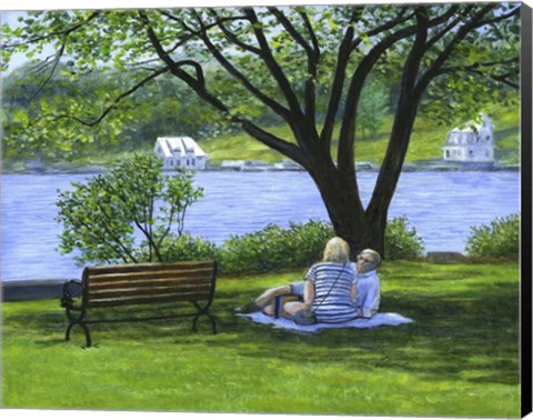 Framed Sunday in the Park Print