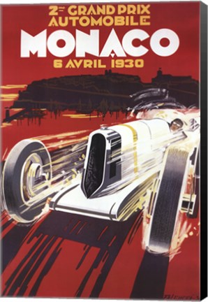 Framed Monaco Grand Prix Print
