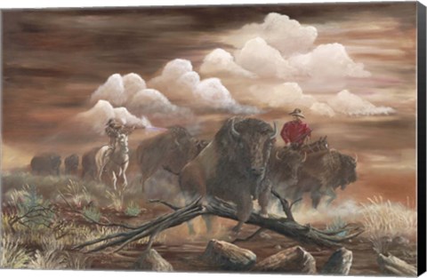 Framed Thundering Herd Print