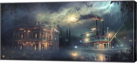 Framed Departing Nightly Print