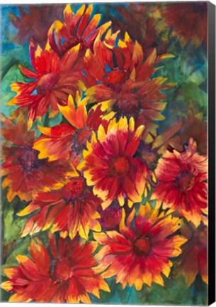 Framed Flames of Color Print