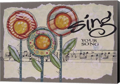 Framed Sing Your Song Print