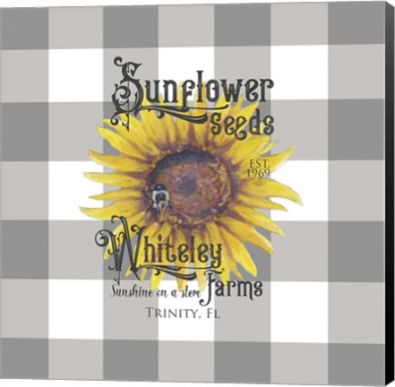 Framed Whiteley Farms black Print