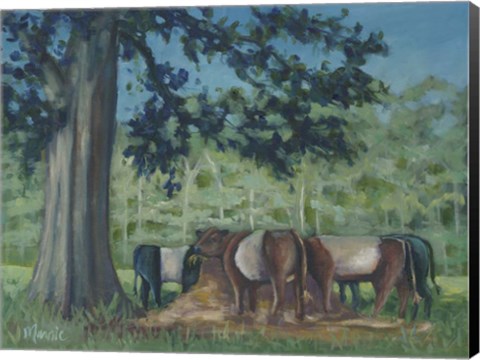 Framed Rhode Island Oreo Cows Print