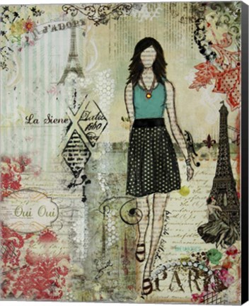 Framed Belle Ville Belle Dame Print
