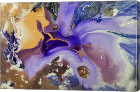 Framed Fluid Acrylic Galactic Portal Print