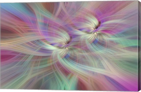 Framed Mystery of Colors Double Rainbow Luck Print