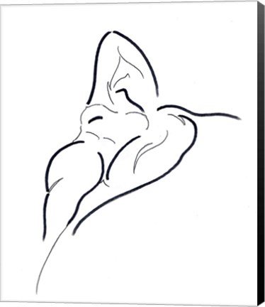Framed Reclining Nude Print