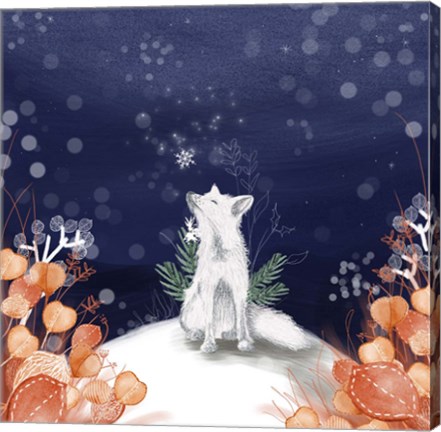 Framed Snow Fox Print