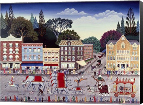 Framed Circus Parade Print
