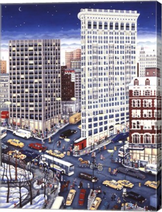 Framed Winter Flatiron Print